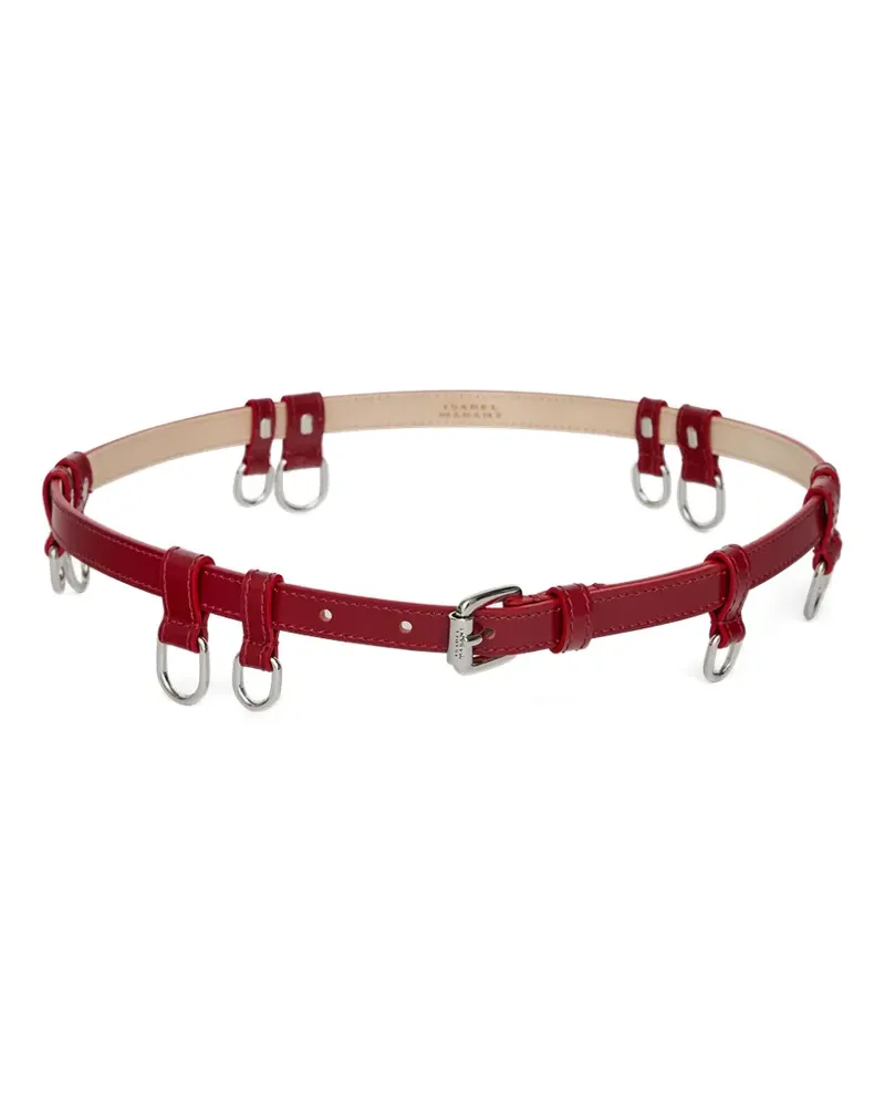 Isabel Marant leather rings-detailing belt - Rot Rot