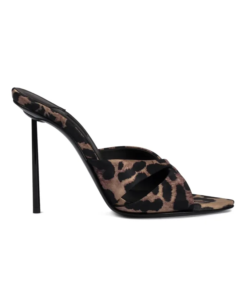 Le Silla Shirley Mules mit Leoparden-Print - Braun Braun