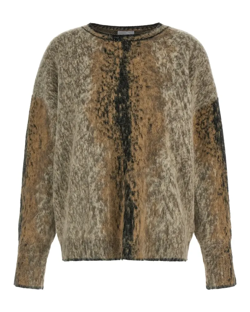 NUDE Pullover mit abstraktem Muster - Braun Braun
