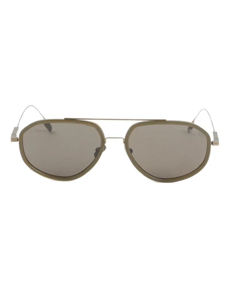 Ermenegildo Zegna pilot-frame sunglasses - Grün Grün