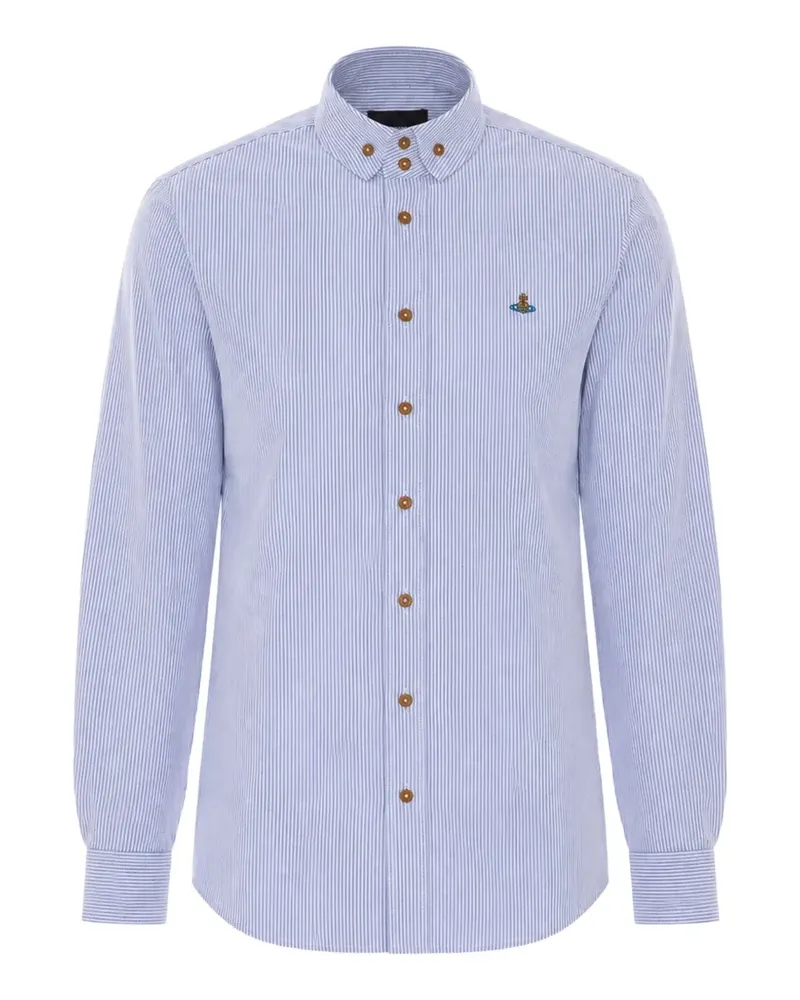Vivienne Westwood stripe-print button-down shirt - Blau Blau