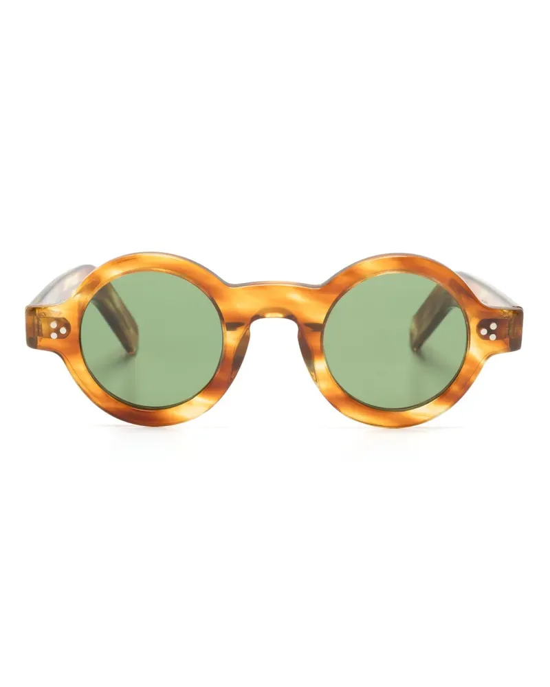 Lesca Tabu Sonnenbrille mit rundem Gestell - Braun Braun