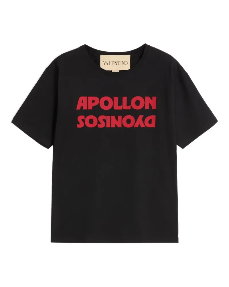 Valentino Garavani T-Shirt mit Apollon Dyonisos-Print - Schwarz Schwarz
