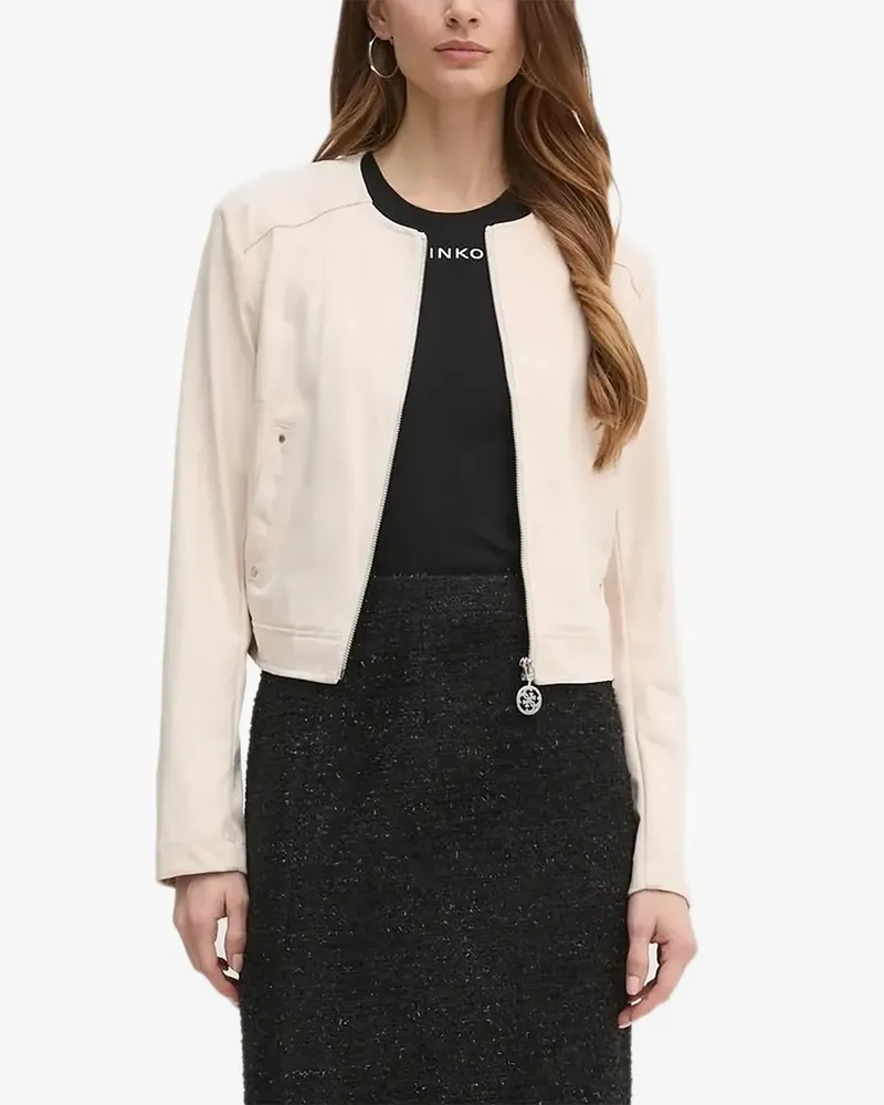 Guess Schmale Jacke mit Reißverschluss - Nude Nude