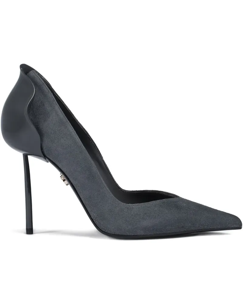 Le Silla Petalo Pumps aus Wildleder 100mm - Grau Grau