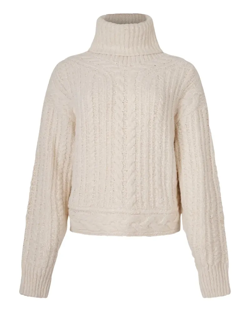 Isabel Marant cable-knit roll-neck sweater - Nude Nude