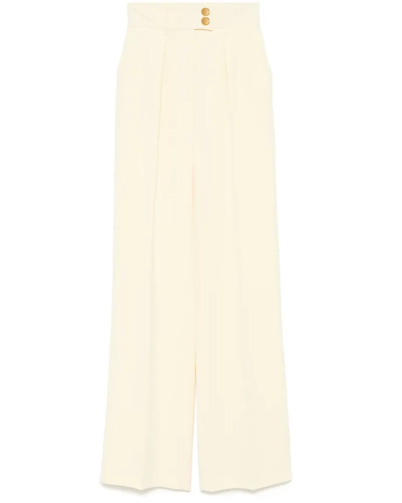 Elisabetta Franchi Hose aus Krepp - Gelb Gelb