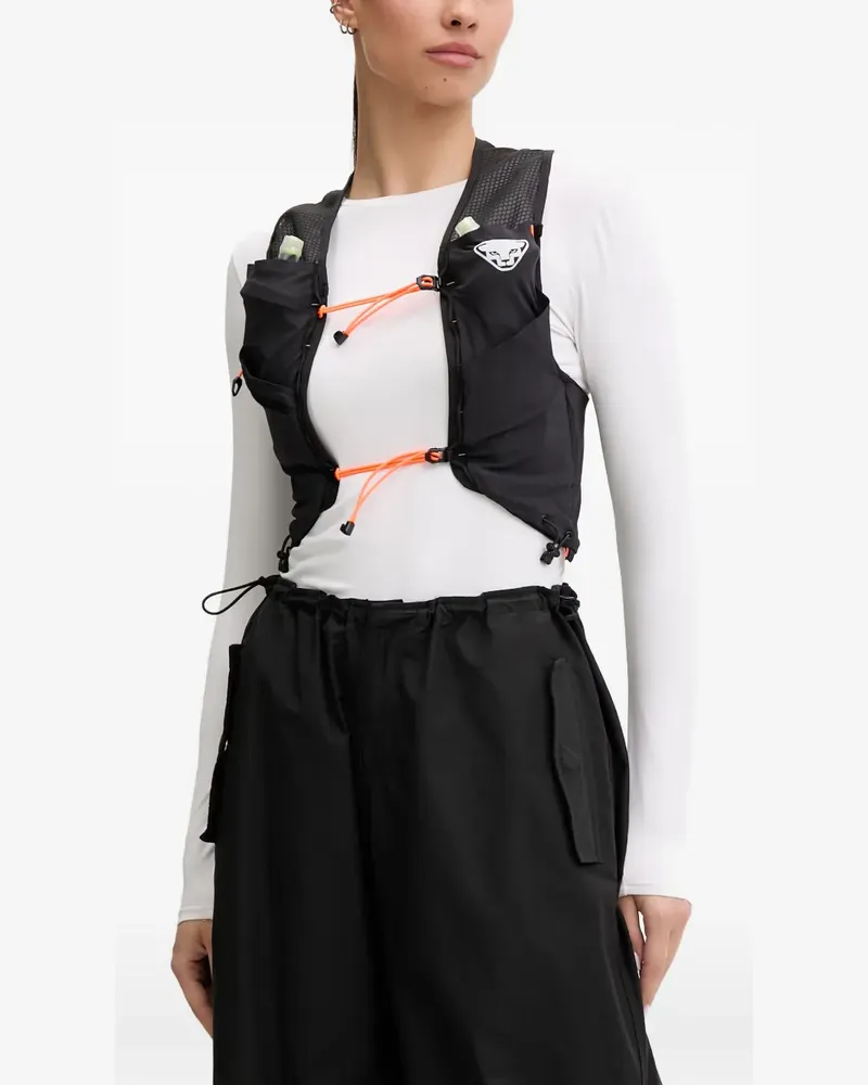Dynafit logo-print mesh-panel vest - Schwarz Schwarz