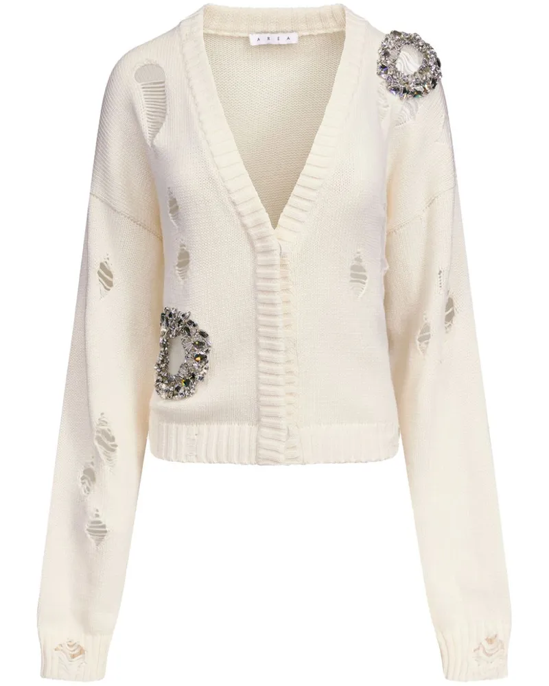 Area Cardigan mit Kristallen - Nude Nude