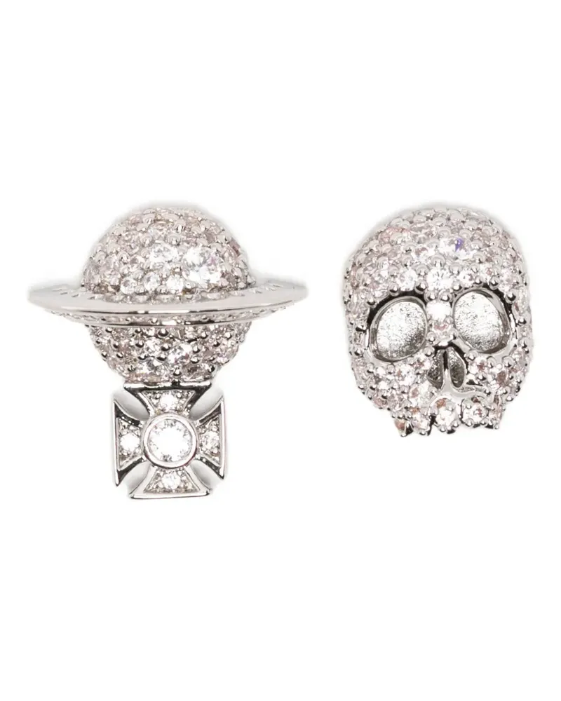 Vivienne Westwood Ohrringe mit Totenkopf - Silber Silber