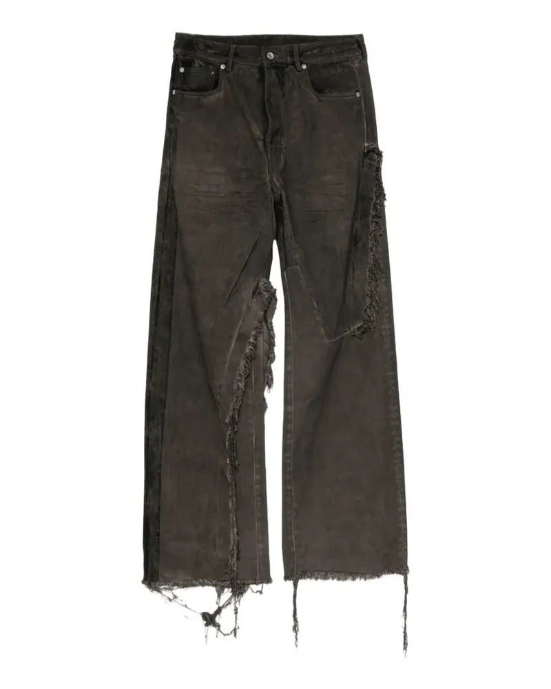 DRKSHDW by Rick Owens Weite Jeans im Distressed-Look - Grau Grau