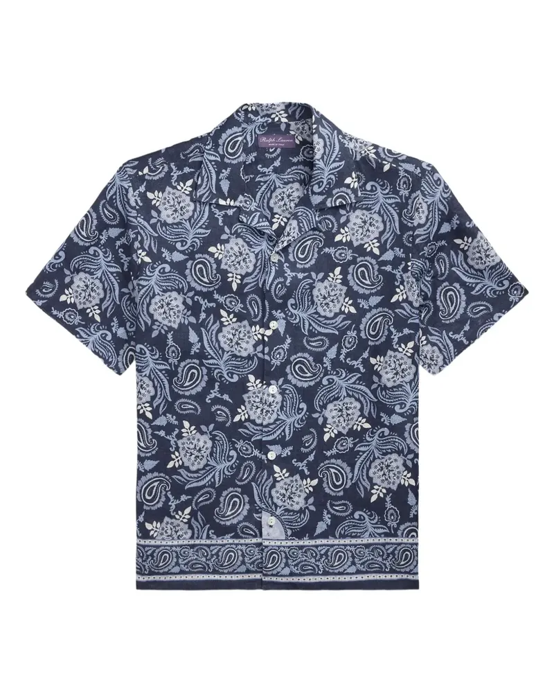 Ralph Lauren Hemd mit Paisley-Print - Blau Blau