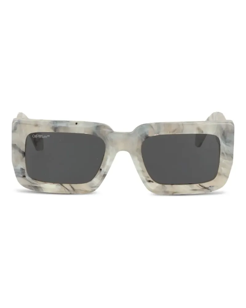 OFF-WHITE Marmorierte Sonnenbrille - Grau Grau