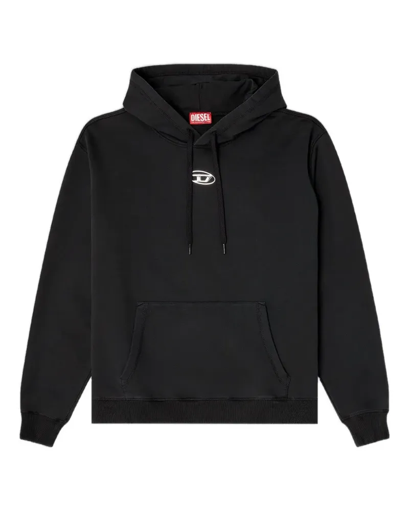Diesel S-Norm Hoodie mit Logo-Print - Schwarz Schwarz