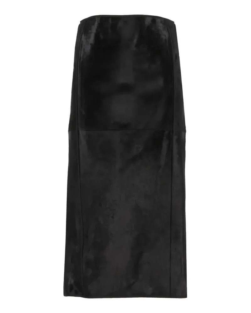 Durazzi Milano Mittellanger Bleistiftrock - Schwarz Schwarz