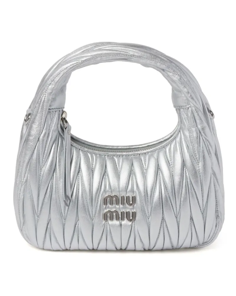 Miu Miu Wander Handtasche - Silber Silber
