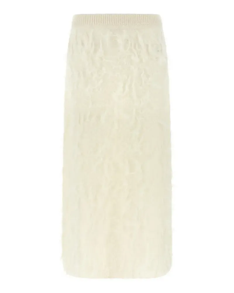 Fabiana Filippi Midirock mit gebürstetem Finish - Nude Nude
