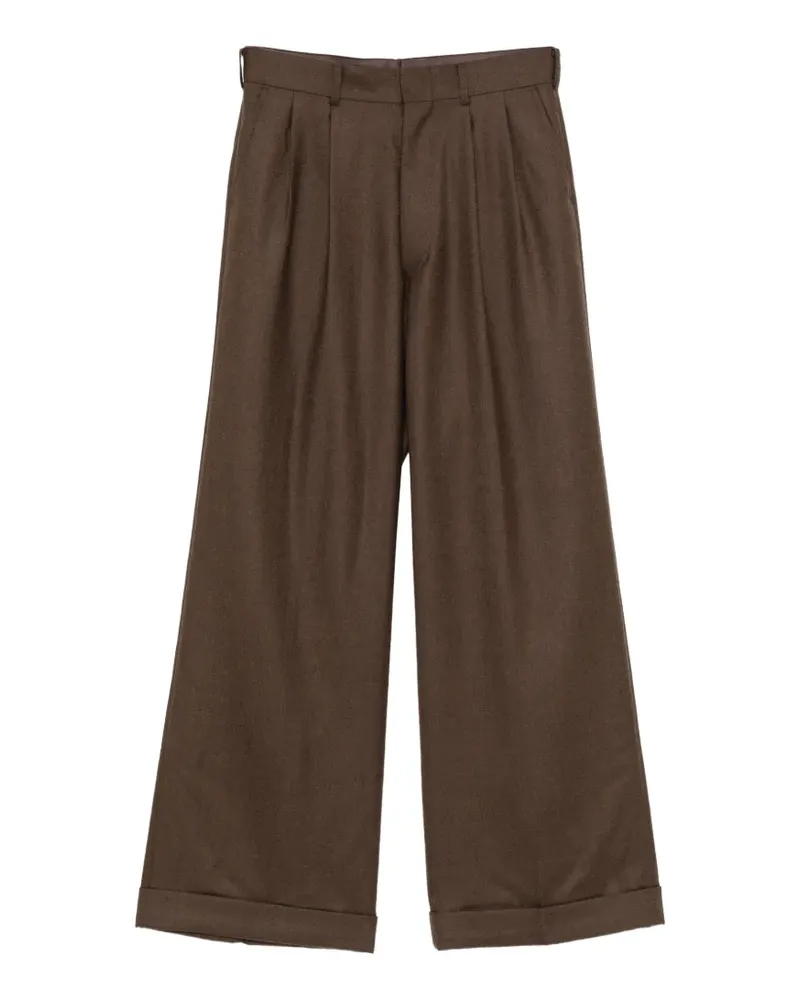 Junya Watanabe Hose mit Bundfalten - Braun Braun