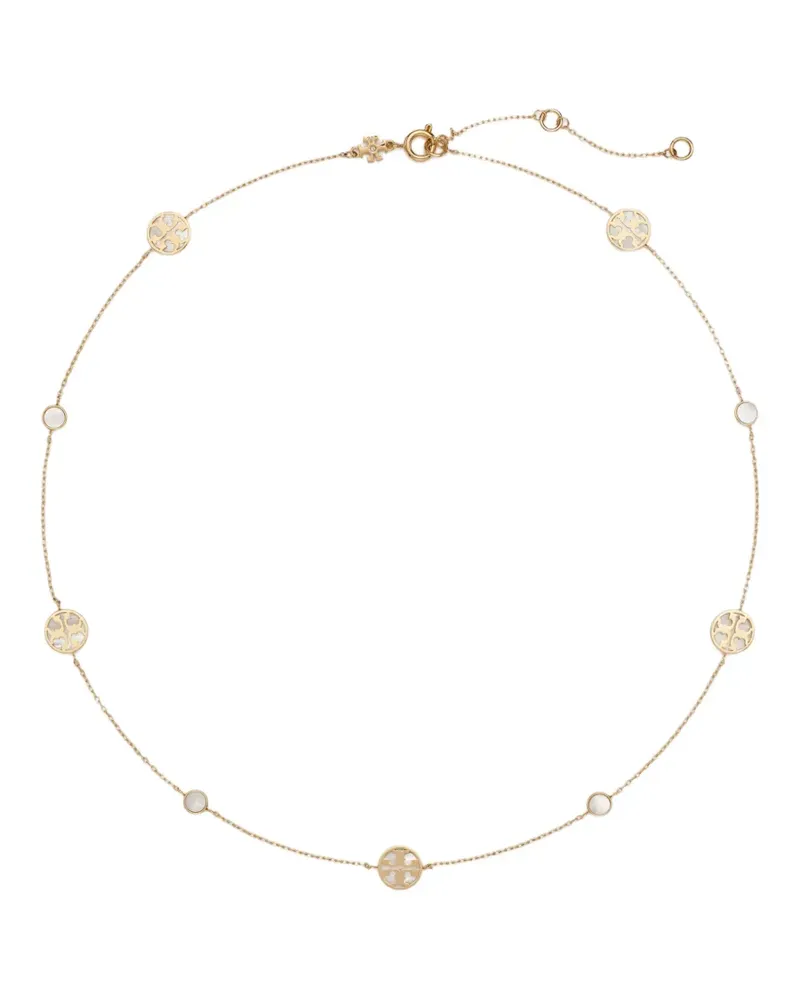 Tory Burch Icon Halskette mit Perlmutt - Gold Gold