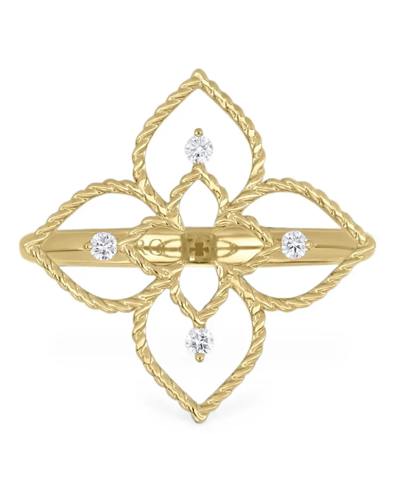Roberto Coin Desert Flower Princess diamond ring - Gold Gold
