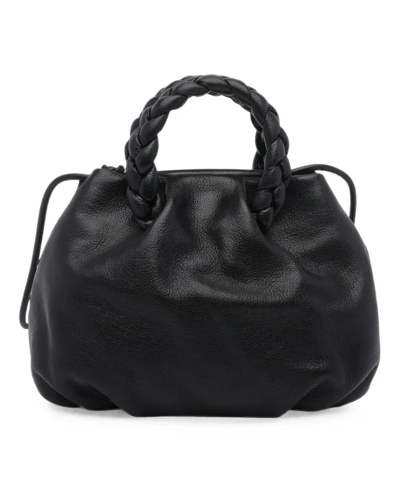 HEREU Bombom Tote Bag aus geflochtenem Leder - Schwarz Schwarz