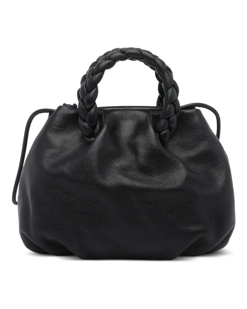 HEREU Bombom Tote Bag aus geflochtenem Leder - Schwarz Schwarz