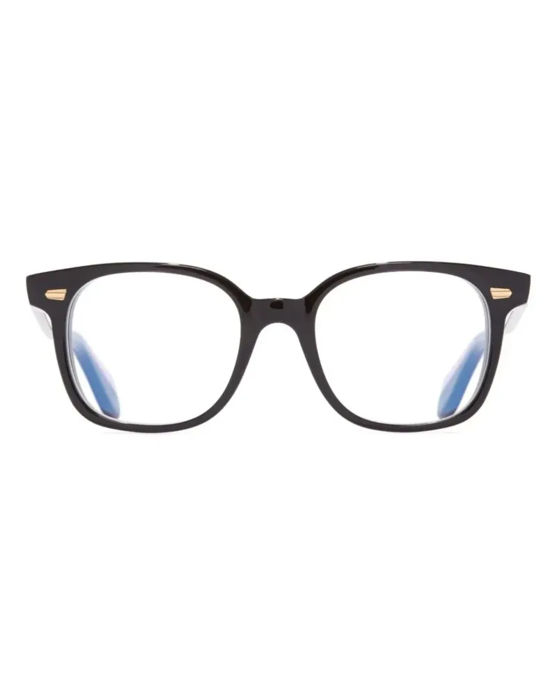 Cutler and Gross Brille mit eckigem Gestell - Schwarz Schwarz