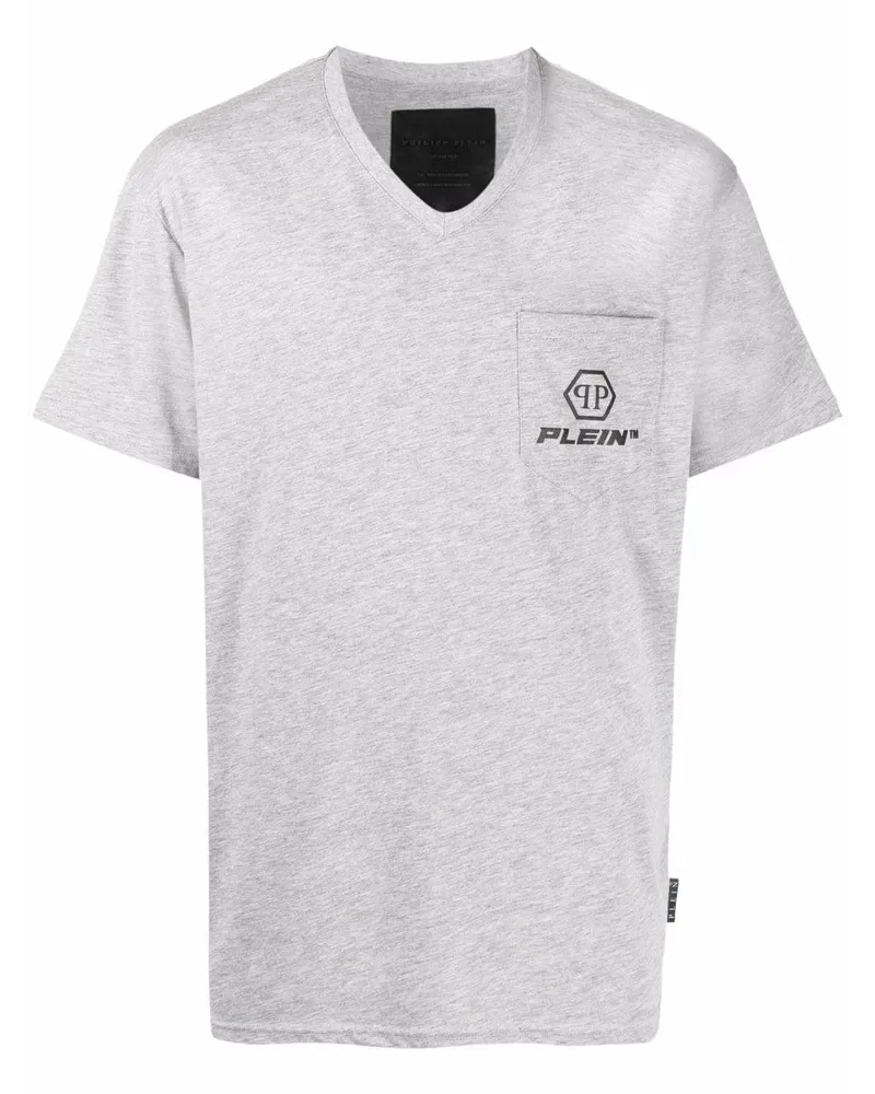 Philipp Plein T-Shirt mit Logo-Print - Grau Grau