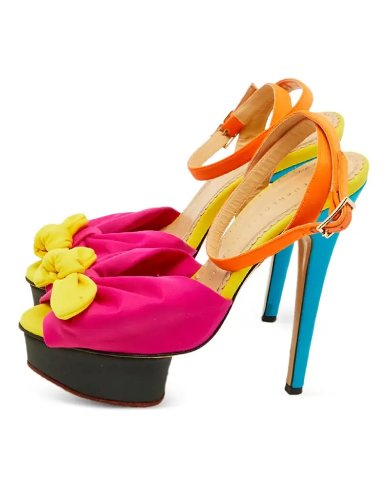 Charlotte Olympia Serena Sandalen mit Schleife - Rosa Rosa