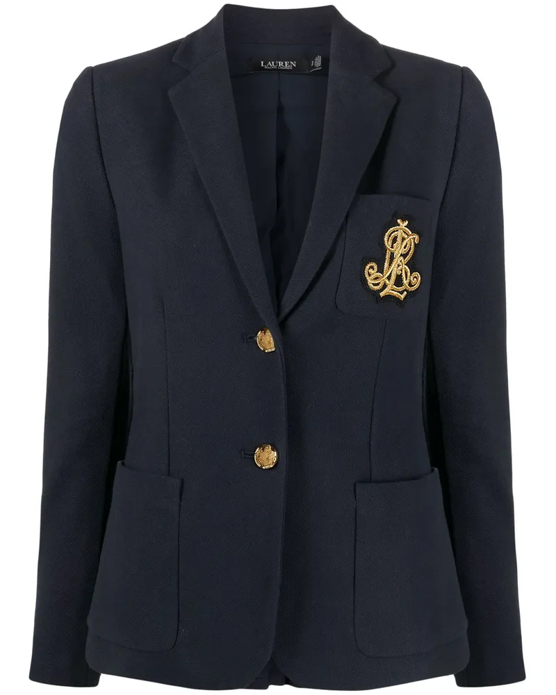 Ralph Lauren Blazer mit Logo-Stickerei - Blau Blau