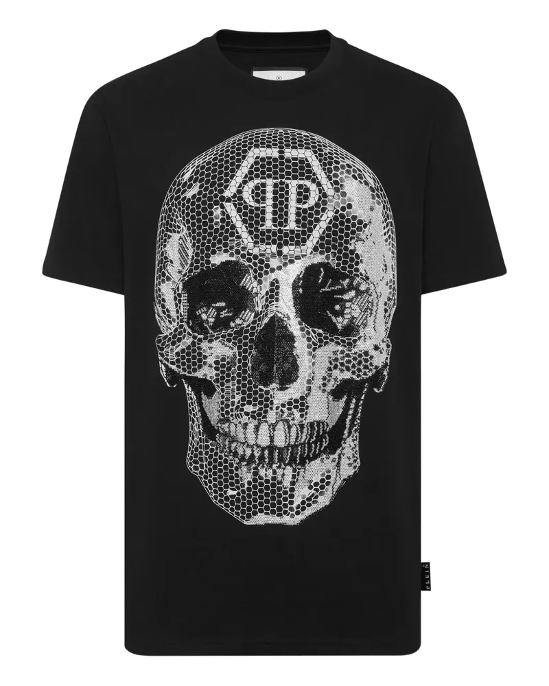 Philipp Plein T-Shirt mit Totenkopf-Print - Schwarz Schwarz