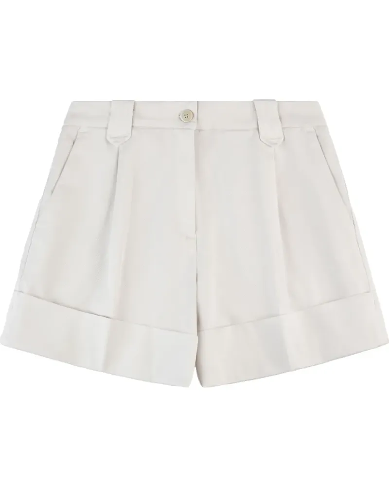 Fay Klassische Shorts mit hohem Bund - Weiß Weiß