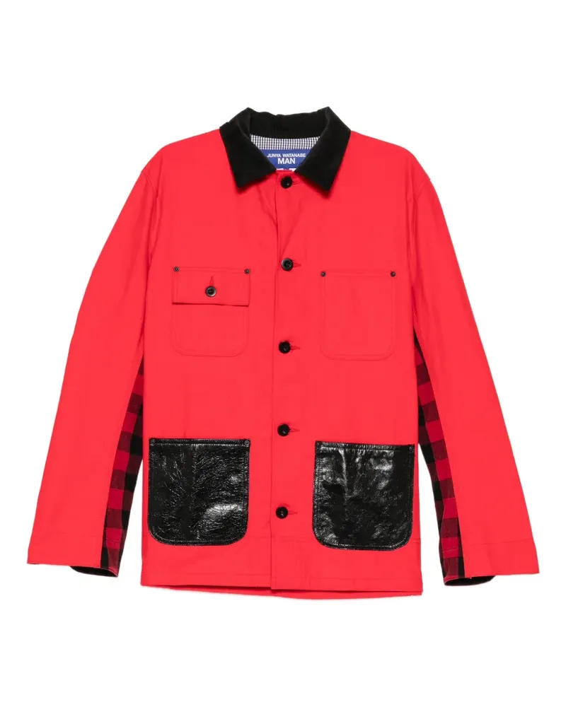 Junya Watanabe Jacke mit Kontrasteinsätzen - Rot Rot