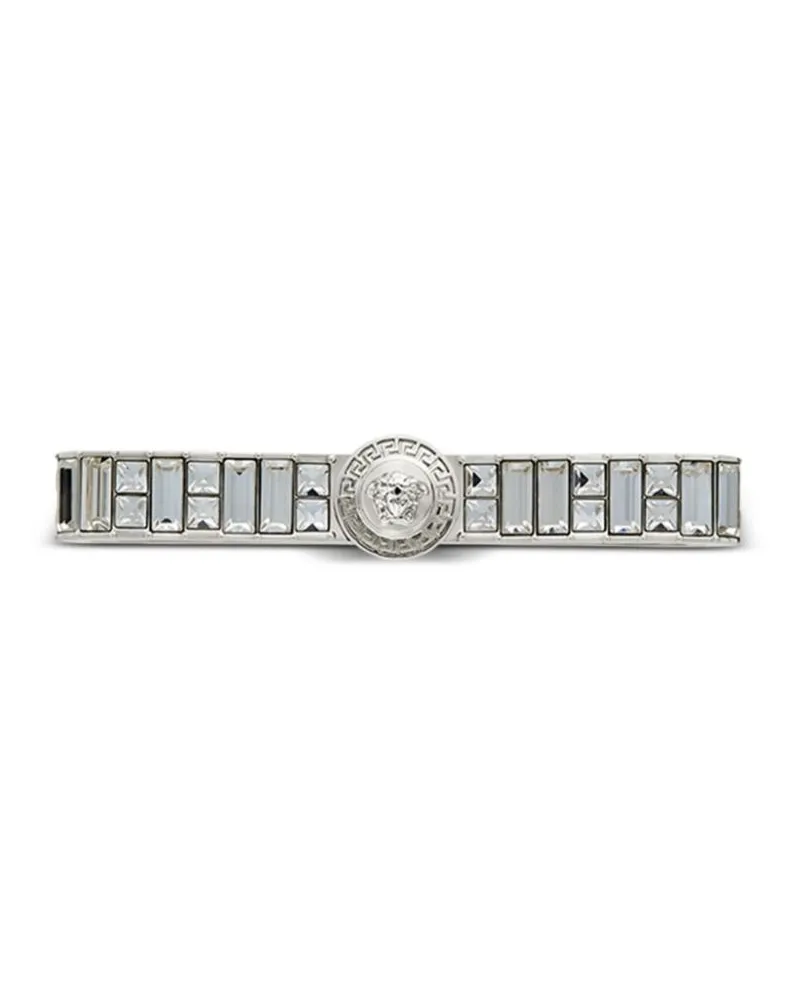 Versace Gianni Ribbon Armspange mit Kristallen - Silber Silber