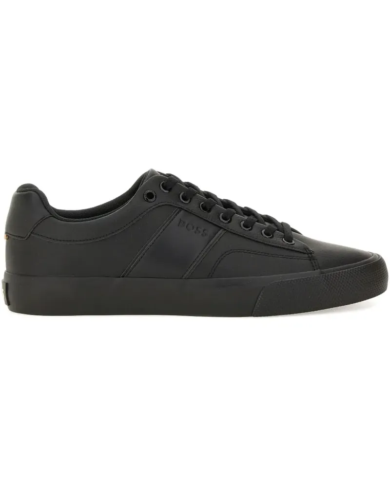 HUGO BOSS Sneakers mit Kontrasteinsätzen - Schwarz Schwarz