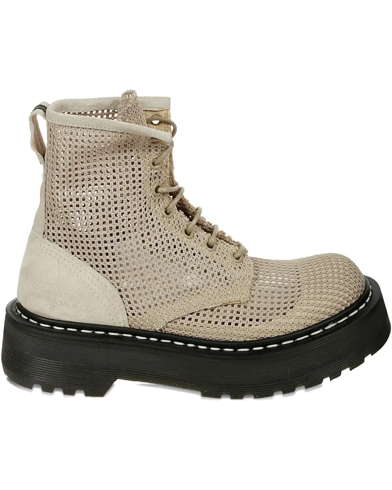 Premiata mesh combat boots - Nude Nude