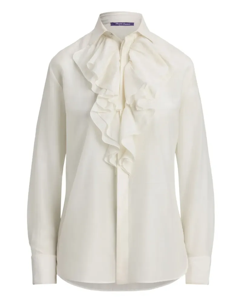 Ralph Lauren ruffled-collar shirt - Nude Nude