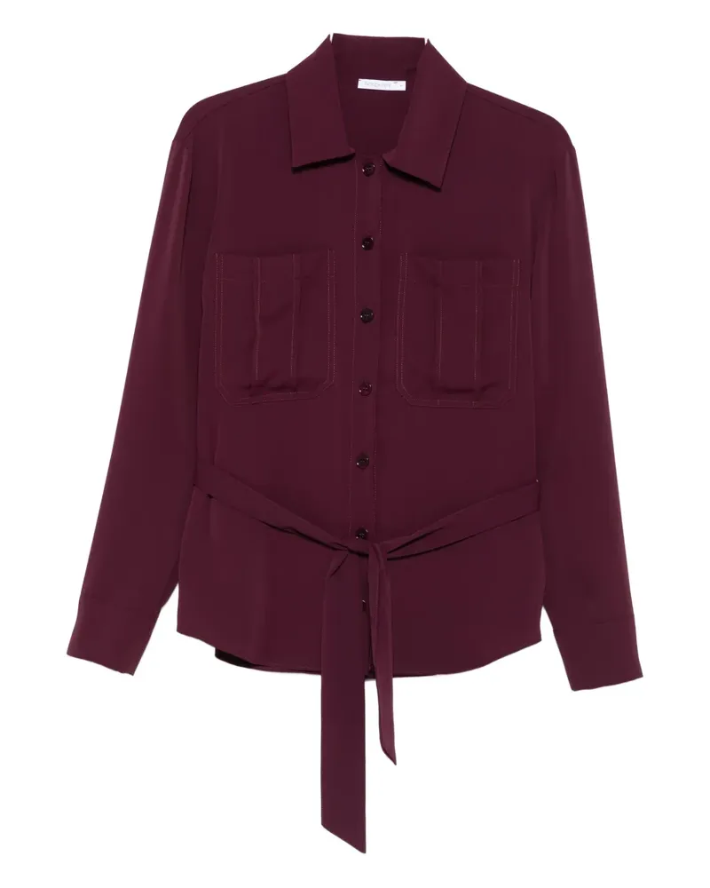 Patrizia Pepe self-tie belt long-sleeve shirt - Rot Rot
