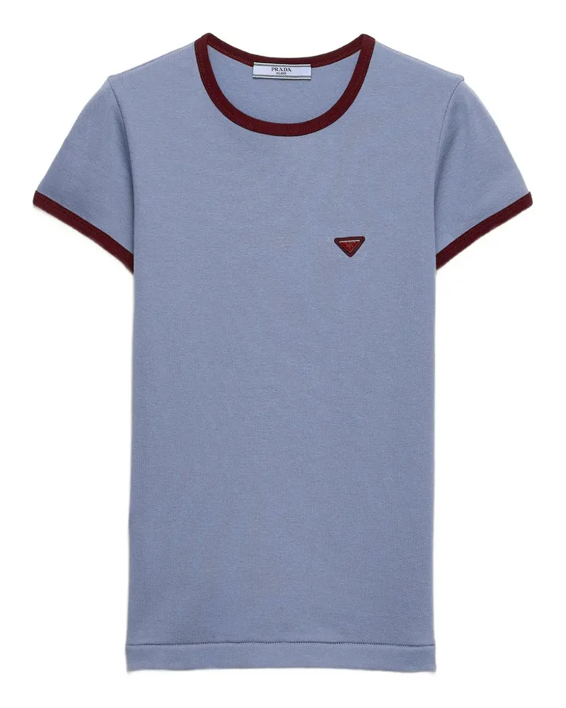 Prada Klassisches T-Shirt - Blau Blau