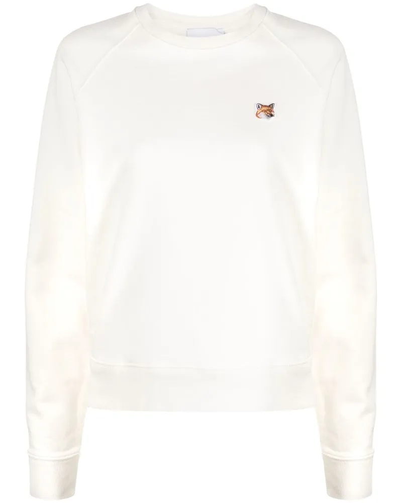 Kitsuné Sweatshirt mit Fuchs-Patch - Nude Nude