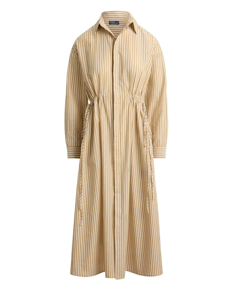 Ralph Lauren collared striped shirt dress - Nude Nude