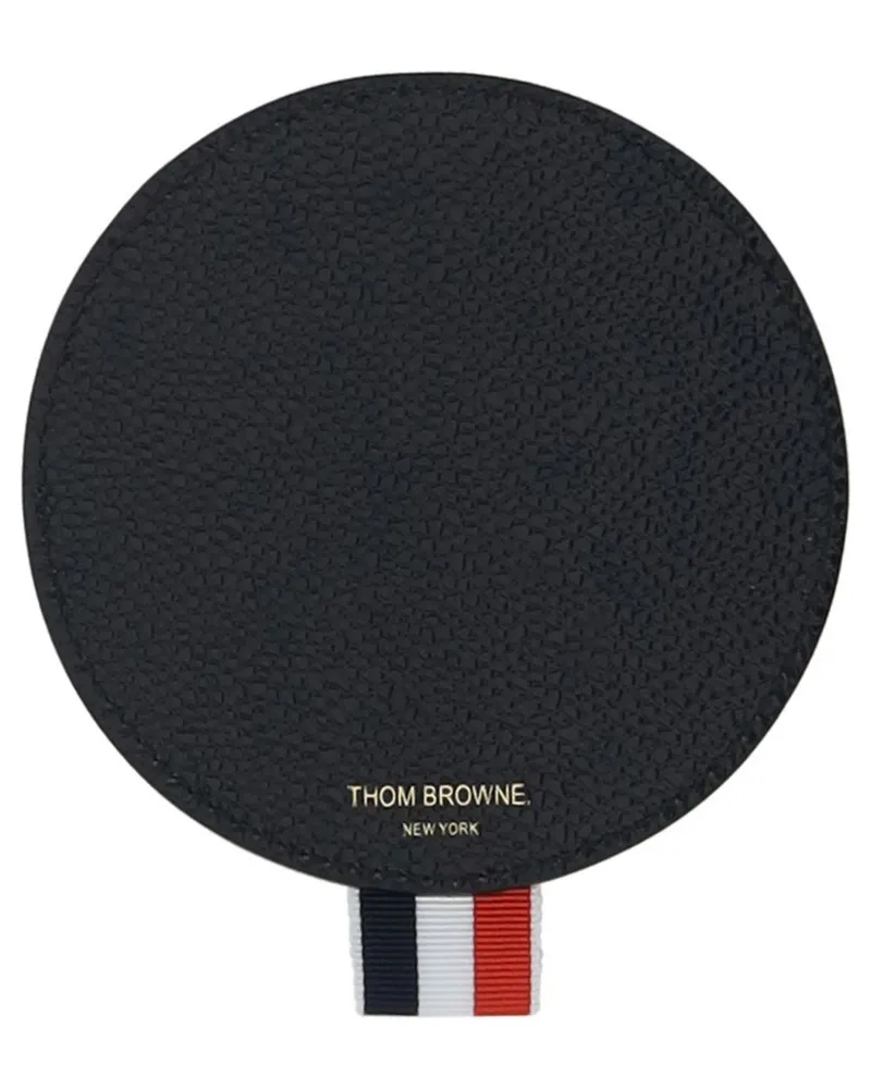 Thom Browne Untersetzer aus Leder (2er-Set) - Schwarz Schwarz