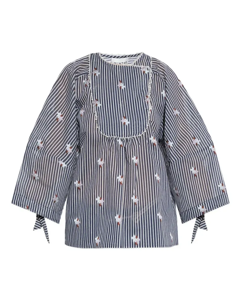 MUNTHE Bluse aus Bio-Baumwollgemisch - Blau Blau