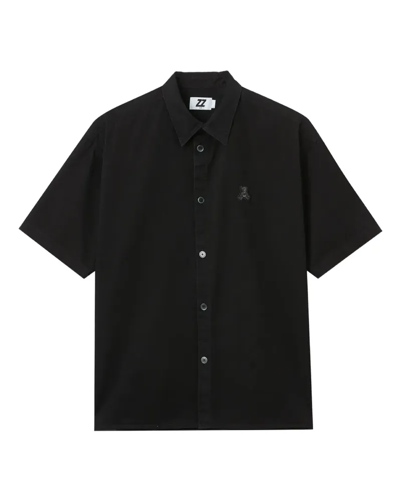 Izzue Sweatshirt mit Teddy-Stickerei - Schwarz Schwarz