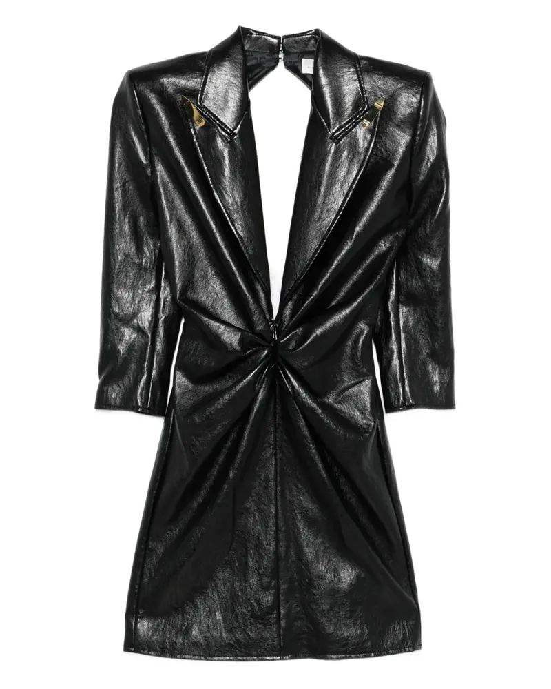 Elisabetta Franchi Minikleid mit Knoten - Schwarz Schwarz