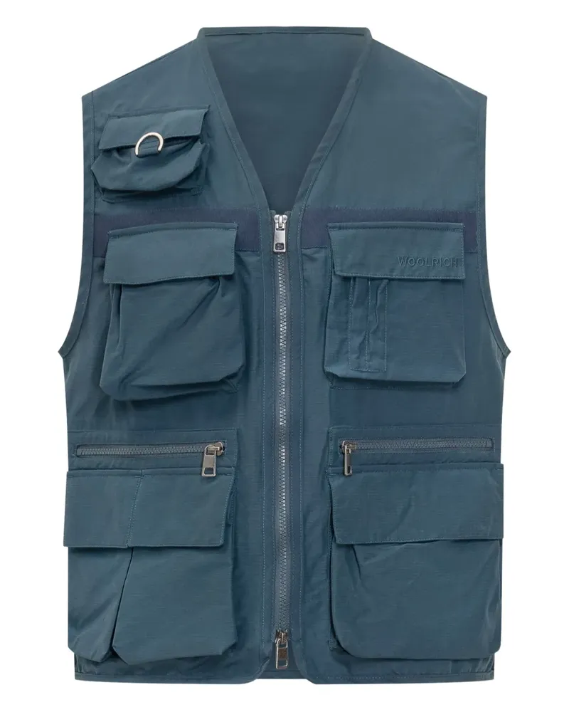 Woolrich Fishing Sportjacke - Blau Blau