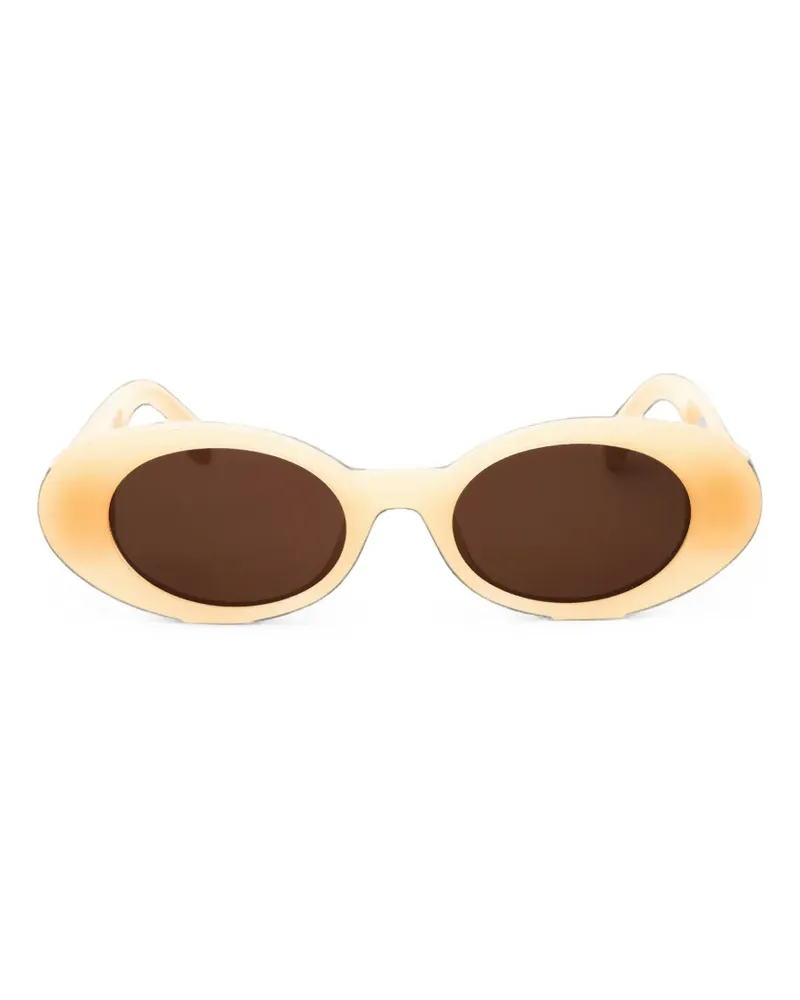 Palm Angels Gilroy oval-frame sunglasses - Nude Nude
