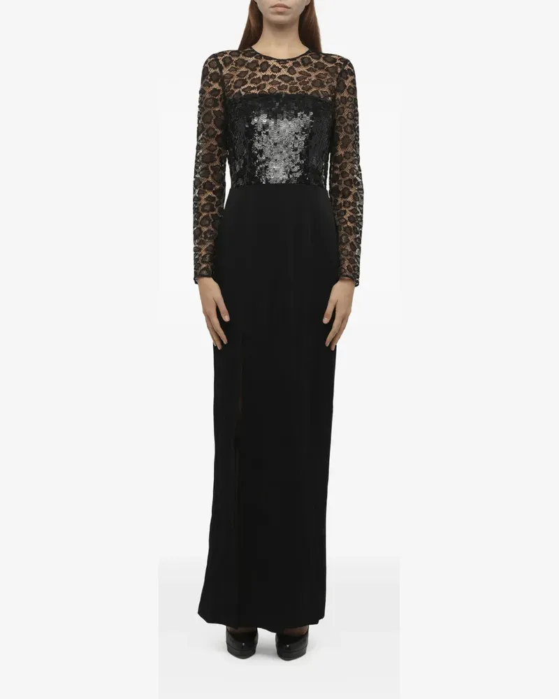 Alexander McQueen sequin-embellished dress - Schwarz Schwarz