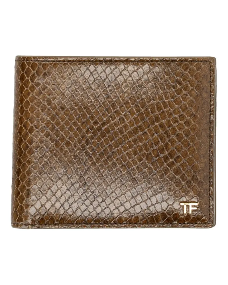 Tom Ford Portemonnaie mit Prägung - Braun Braun