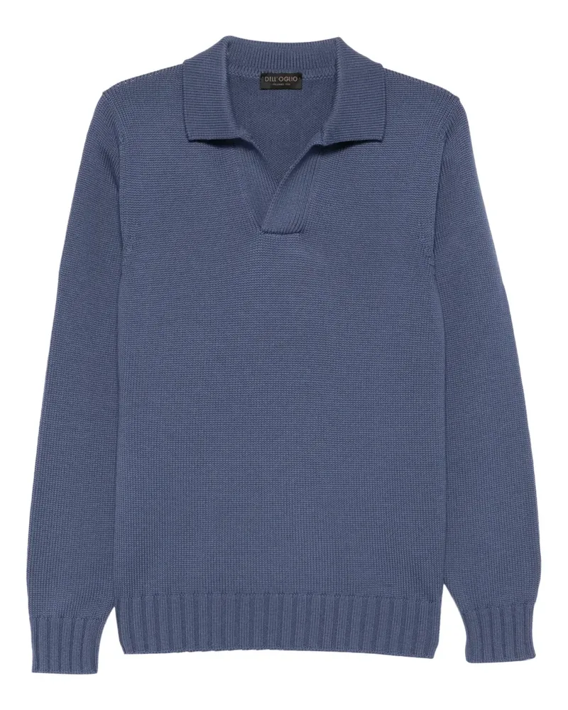 Dell'oglio Klassisches Poloshirt - Blau Blau